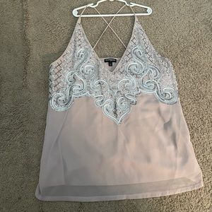 Express V Neck sequin tank top Size M